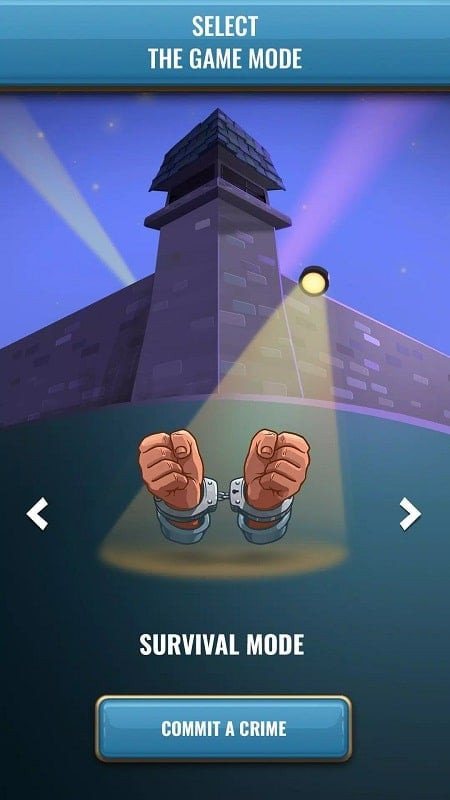 alt text: Giao diện game Hoosegow: Prison Survival hiển thị thông tin về nhân vật và các vật phẩm