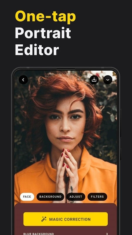 Lensa Photo Editor MOD APK interface with unlocked premium features.