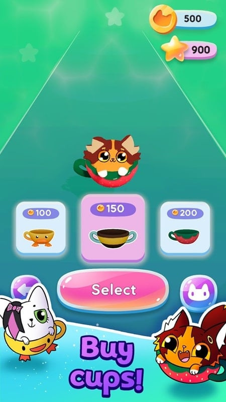 alt text: Giao diện tải game Cat-Cup Dance MOD APK