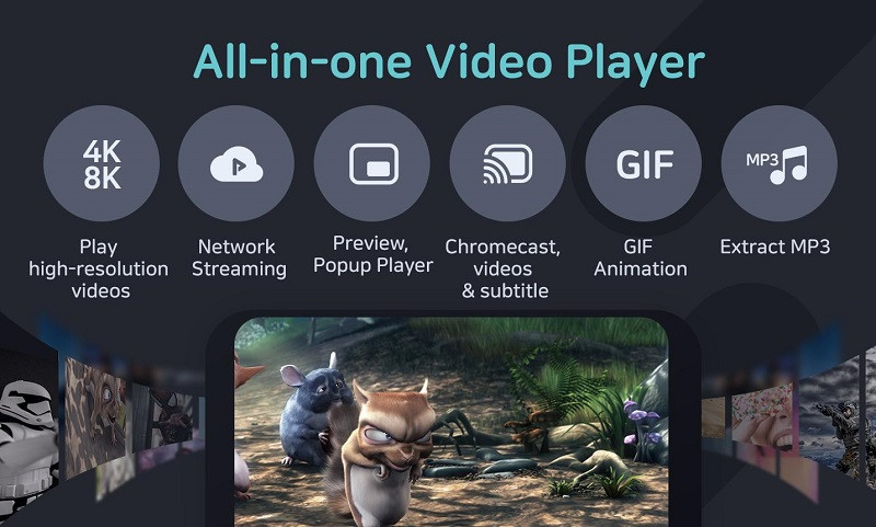 FX Player video search interface