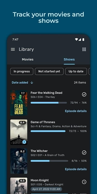 Cinexplore app interface with genre search functionality