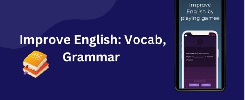 alt text: Giao diện ứng dụng Improve English trên điện thoại