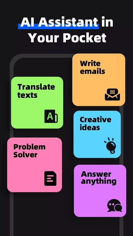 alt text: Giao diện ứng dụng Question.AI hiển thị tính năng giải toán, với các công thức và bài tập được nhập vào