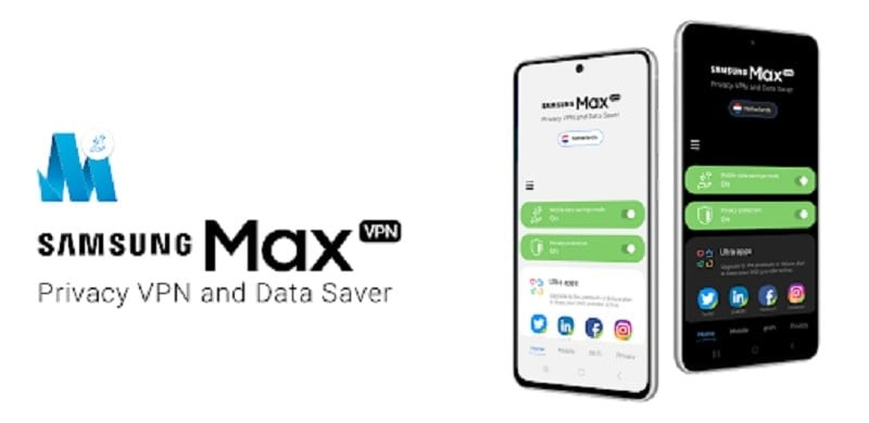 alt text: Giao diện ứng dụng Samsung Max