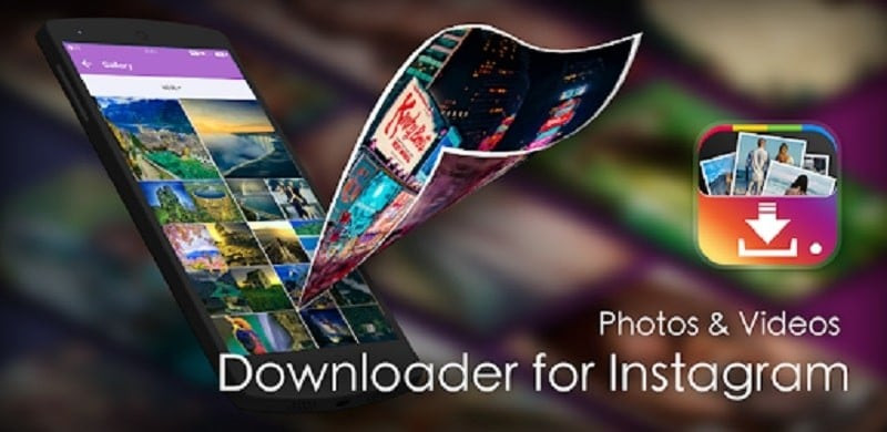 alt text: Giao diện ứng dụng Video Downloader for Instagram trên điện thoại