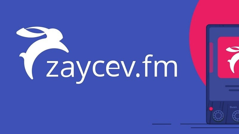 alt text: Giao diện ứng dụng Zaycev.fm trên điện thoại