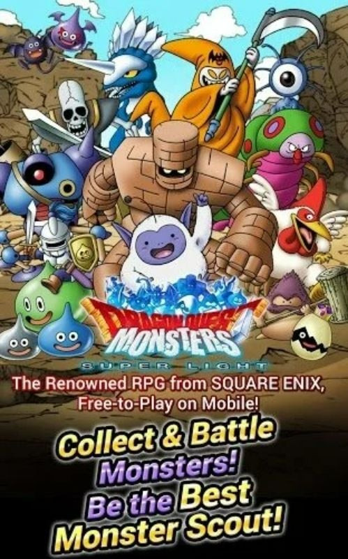 alt text: Hình ảnh chiến đấu trong game Dragon Quest Monsters Super Light TW