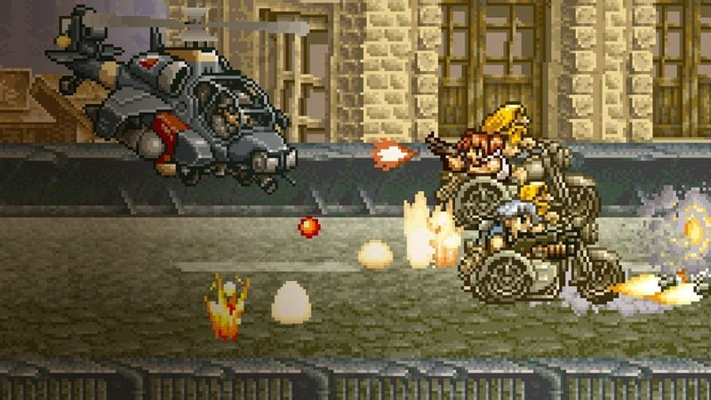 alt text: Hình ảnh chiến thắng trong game Metal Slug 4 ACA NEOGEO