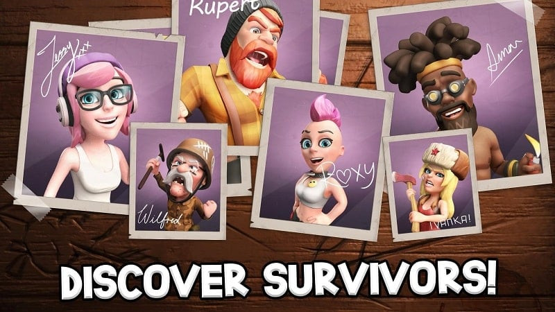 Variety of zombie types in Survival City MOD APK, from regular to mutated, creating a challenging experience.