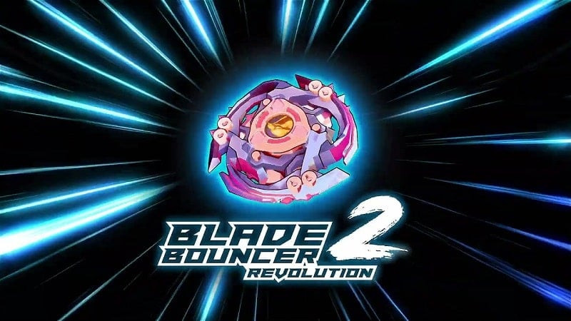 alt text: Hình ảnh con quay trong game Blade Bouncer 2: Revolution