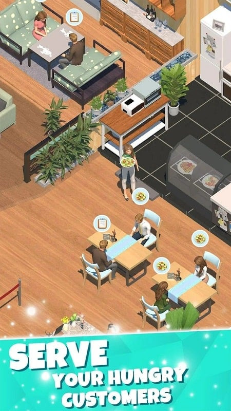 alt text: Hình ảnh đầu bếp đang nấu ăn trong game Restaurant Story