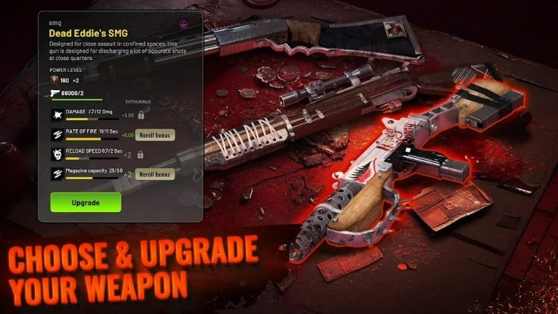 Deadlander's weapon selection, featuring machine guns, rifles, pistols, and more.