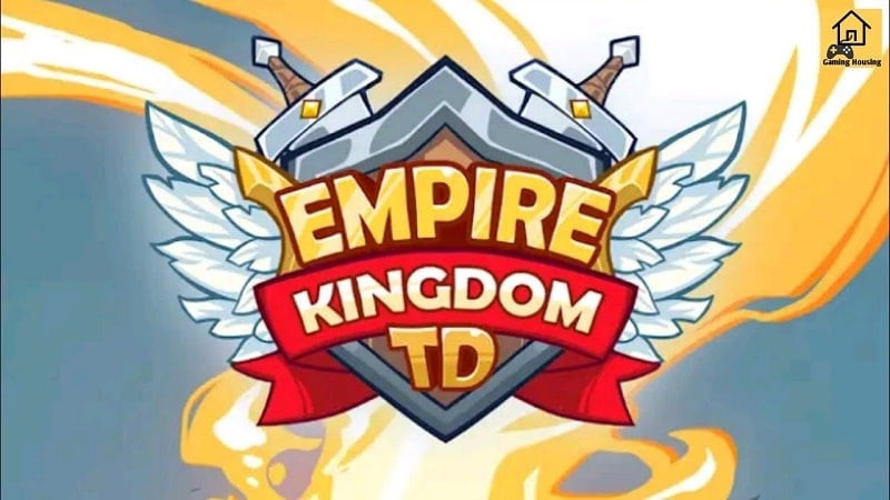 alt text: Hình ảnh game Empire Kingdom: Idle Tower TD trên điện thoại, hiển thị giao diện chiến đấu với quái vật