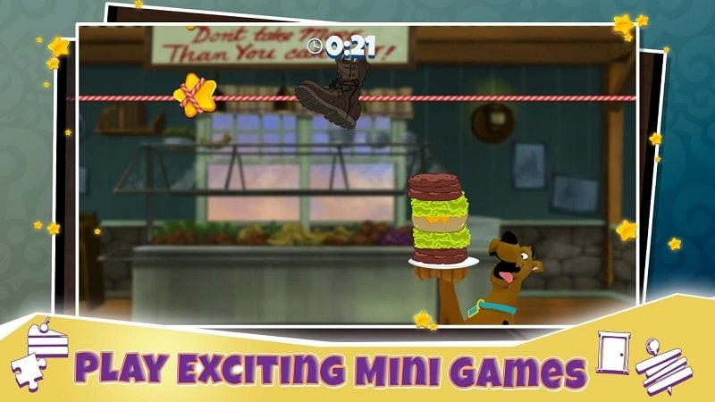 alt text: Hình ảnh game Scooby-Doo Mystery Cases minh họa một mini-game ghép hình