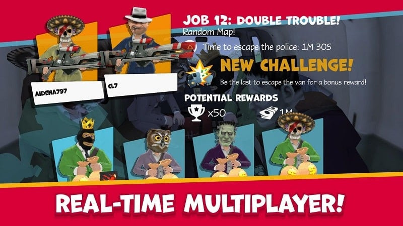 Multiplayer mode in Snipers vs Thieves MOD APK