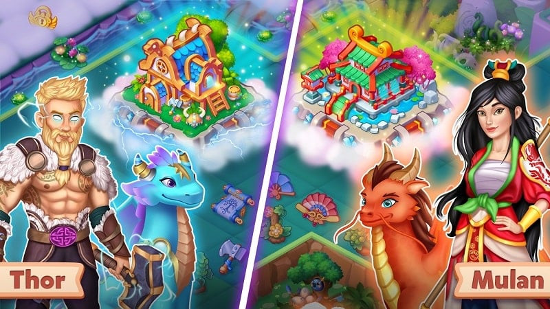 alt text: Hình ảnh game Tales & Dragons minh họa việc thu thập tinh thể phép thuật