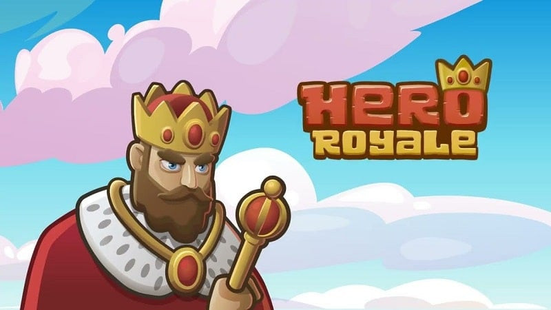 alt text: Hình ảnh gameplay của Hero Royale: PvP Tower Defense cho thấy giao diện chiến đấu và cách sắp xếp quân đội trên bàn cờ