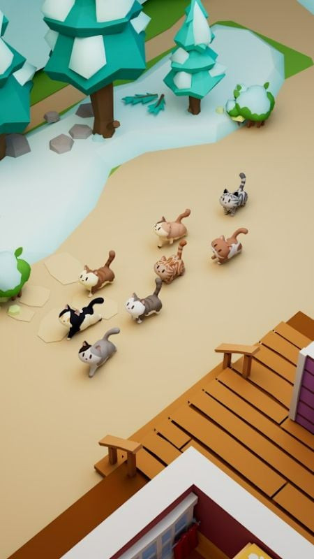 alt text: Hình ảnh gameplay của Idle Pet Shelter cho thấy giao diện thân thiện và dễ sử dụng.