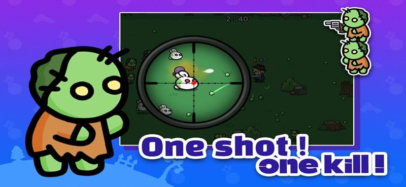 Reload MOD APK gameplay illustrating the character using a special skill to attack enemies.