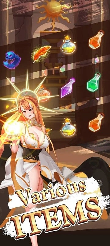 alt text: Hình ảnh gameplay của Waifu Battle, highlight tính năng combo mạnh mẽ