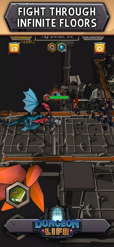 Dungeon Life combat screenshot