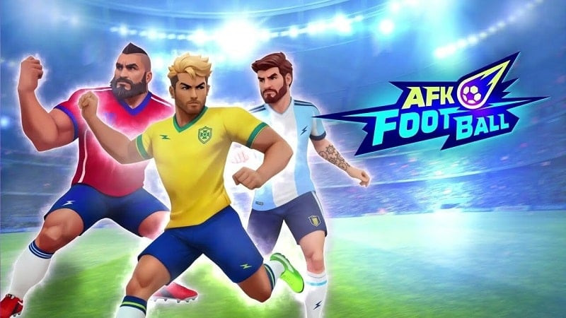 alt text: Hình ảnh giao diện game AFK Football trên điện thoại