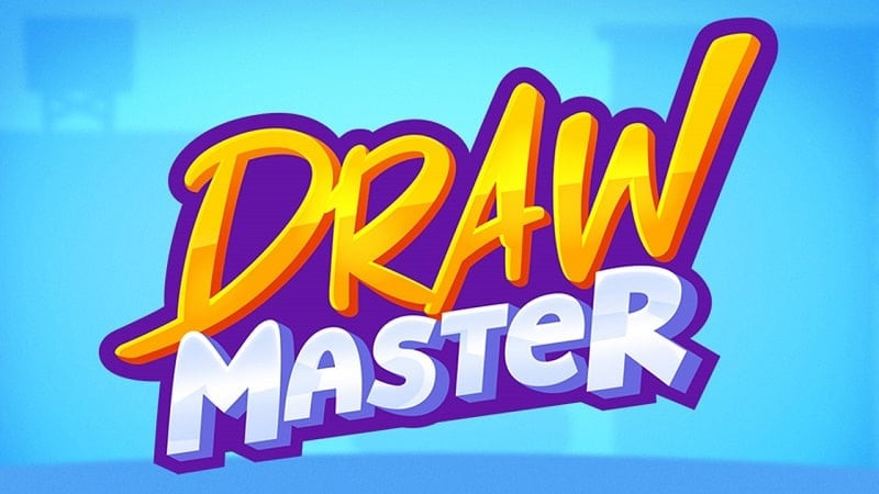 alt text: Hình ảnh giao diện game Drawmaster với nhân vật chính đang chuẩn bị bắn cung