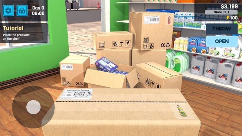 alt text: Hình ảnh giao diện game Manage Supermarket Simulator