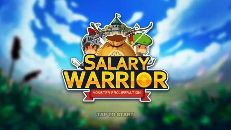 alt text: Hình ảnh giao diện game Salary Warrior với đồ họa pixel 2D