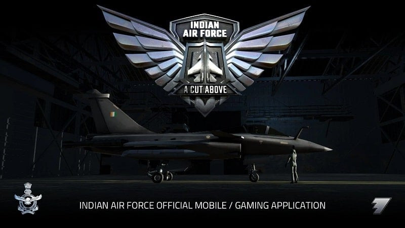 alt text: Hình ảnh giới thiệu game Indian Air Force, hiển thị một chiếc máy bay chiến đấu đang bay lượn trên bầu trời