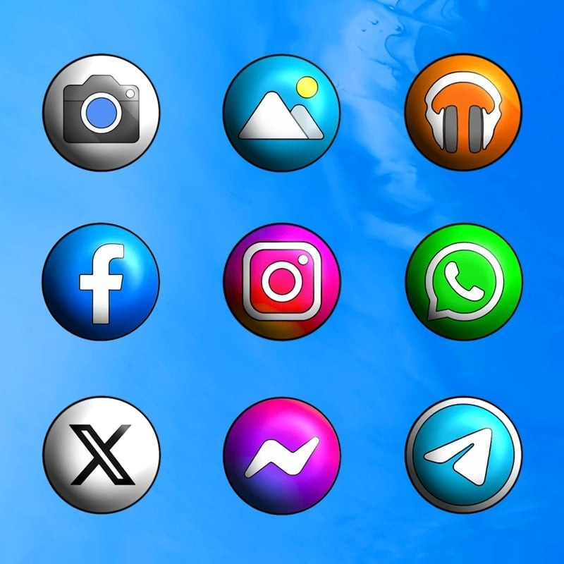 Variety of icon packs available in Pixly 3D