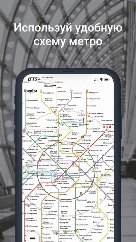 Detailed subway map view within the Metro World Maps MOD APK app