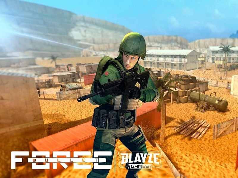 A diverse selection of weapons available for customization in Bullet Force MOD APK.