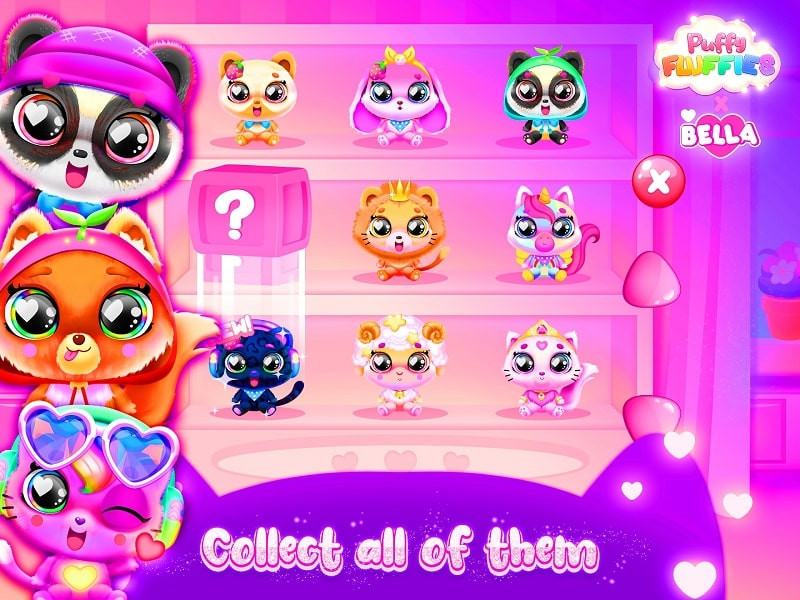 alt text: Hình ảnh minh họa bản đồ trong game Puffy Fluffies Toy Collector với địa hình đa dạng