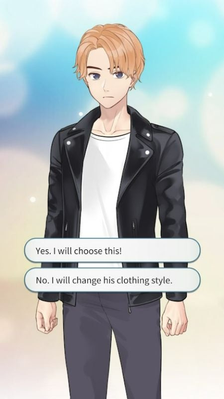 Star Lover Otome Romance Games screenshot showing character expressions changing based on player choices.