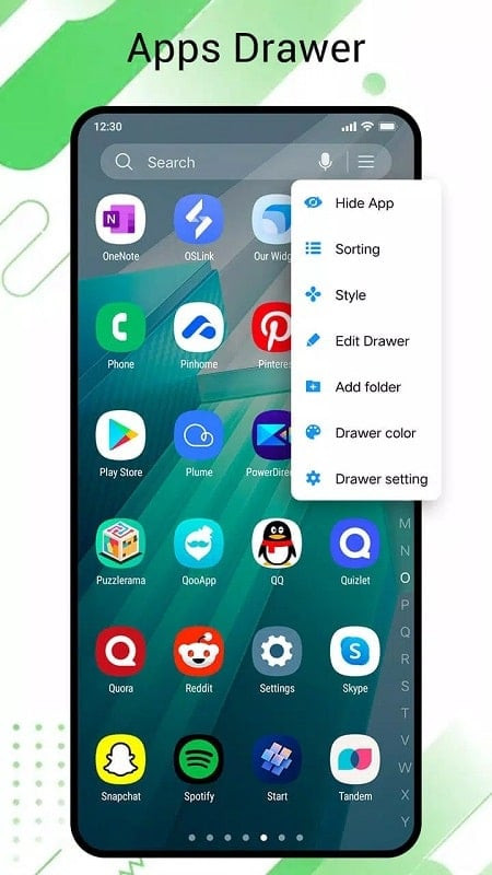 Navigational gestures in One S24 Launcher