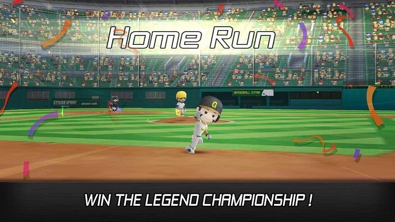 Gameplay example of Baseball Star on a mobile phone.