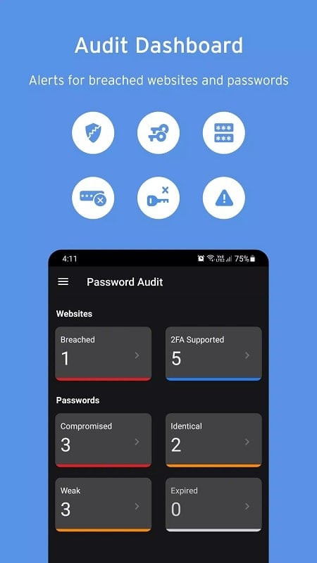 alt text: Hình ảnh minh họa Enpass Password Manager apk free, cung cấp khả năng lưu trữ mật khẩu miễn phí