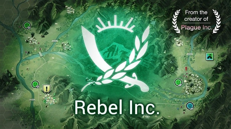 Alt text: Hình ảnh minh họa game Rebel Inc trên điện thoại