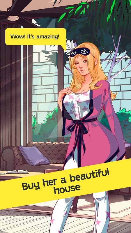 Lovesim MOD APK relationship building screenshot