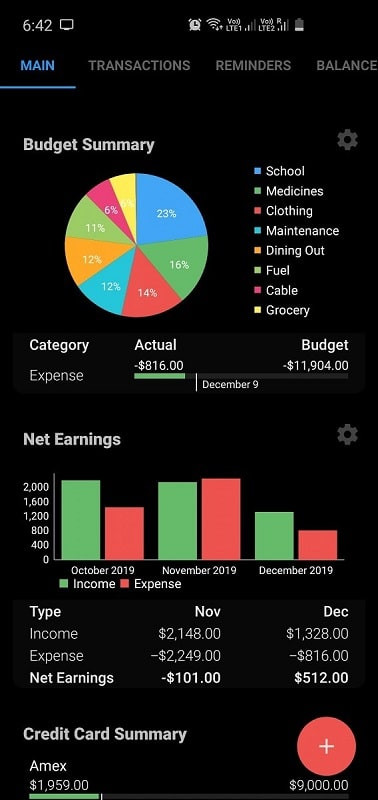 Bluecoins MOD APK interface showcasing its user-friendly design.