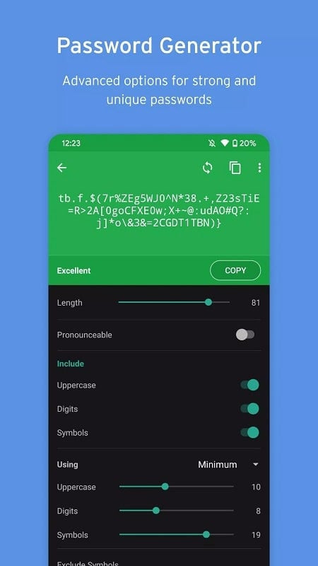 alt text: Hình ảnh minh họa tính năng mod apk của Enpass Password Manager, cho phép mở khóa premium