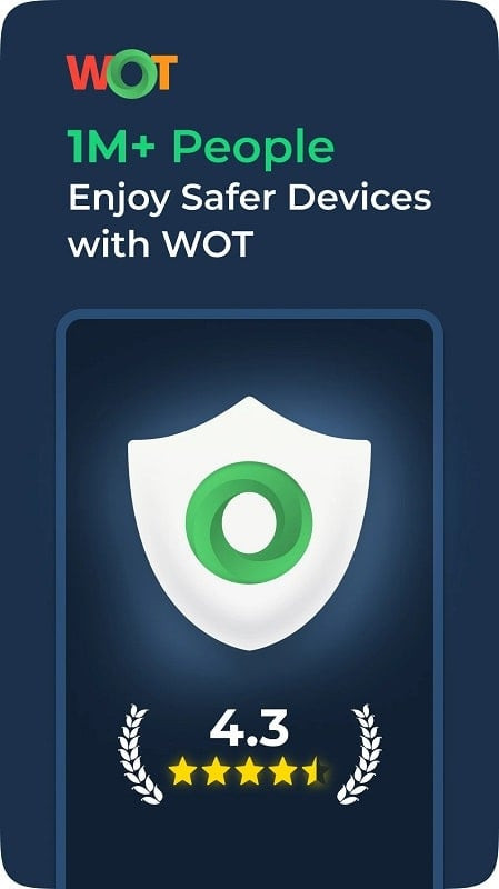 WOT Mobile Security Protection scanning for viruses and malware.