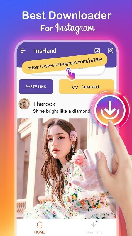 alt text: Hình ảnh minh họa tính năng xem trực tuyến trên Video Downloader for Instagram MOD APK