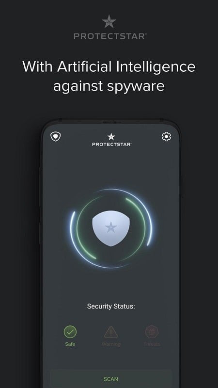 Anti Spy 4 Scanner & Spyware scanning and detecting spyware on a phone.