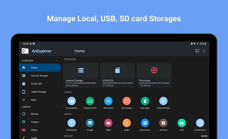 Connecting a USB drive to a TV via the OTG port