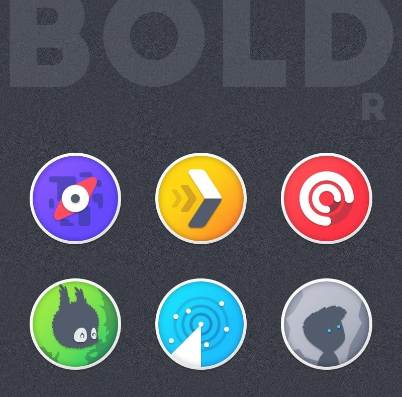 Selecting icons in Boldr Icon Pack