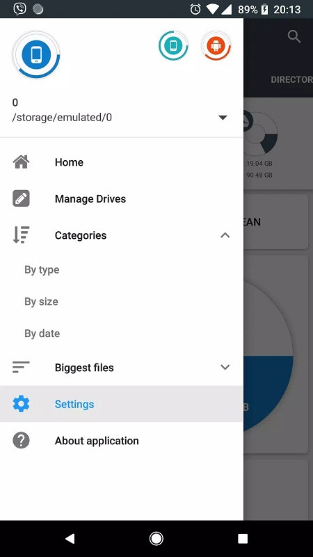 Using Disk & Storage Analyzer PRO on a phone to manage and optimize storage