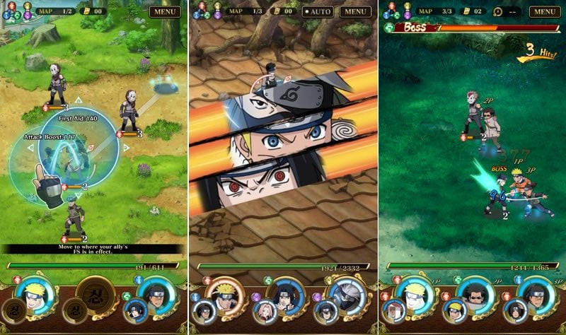 alt text: Hình ảnh nhân vật Naruto trong Ultimate Ninja Blazing, với tạo hình chi tiết và sống động