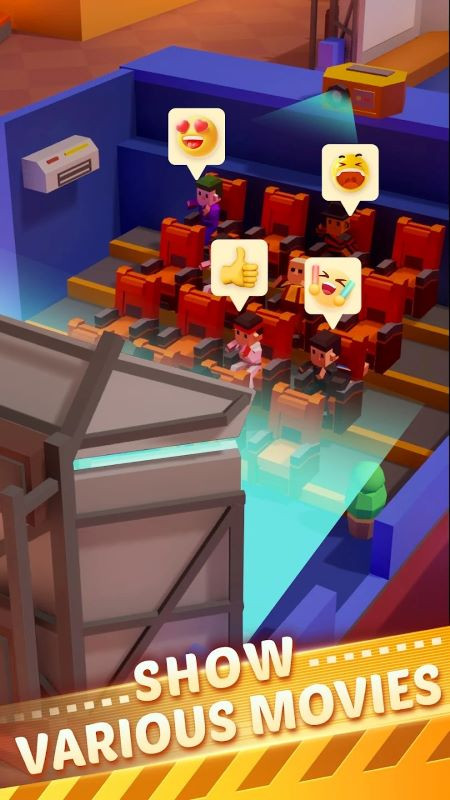 Movie posters in Idle Cinema Tycoon